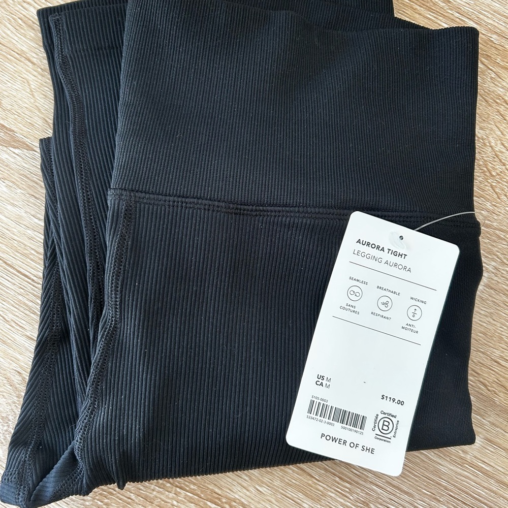 Athleta Black Aurora Tight Leggings